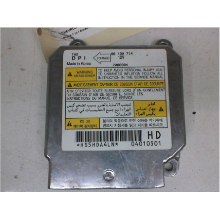 Boitier pyrotechnique occasion CHEVROLET KALOS Phase 1 - 1.2 72ch