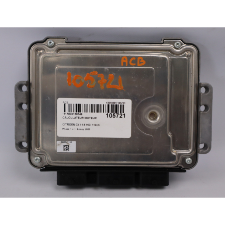 Calculateur moteur occasion CITROEN C4 I Phase 1 - 1.6 HDi 110ch