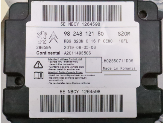 Boitier pyrotechnique occasion PEUGEOT 3008 II Phase 1 - 1.5 BlueHDI 130ch