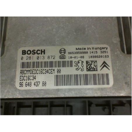 Calculateur moteur occasion CITROEN C3 II Phase 1 - 1.6 HDI 90ch