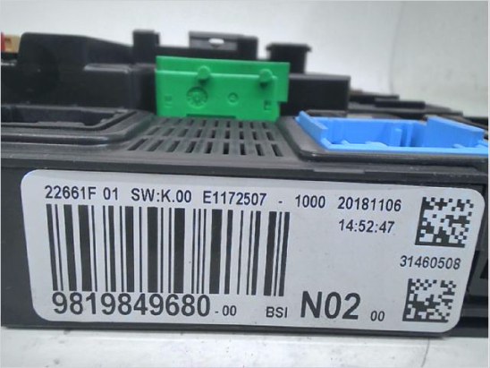 Platine fusible habitacle (BSI) occasion PEUGEOT 208 Phase 2 - 1.5 HDI 102ch