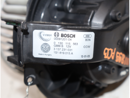 Ventilateur de chauffage occasion VOLKSWAGEN UP Phase 1 - 1.0 75ch