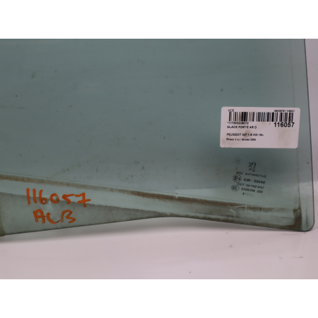 Glace porte ar d occasion PEUGEOT 307 Phase 2 - 1.6 HDI 16v 110ch