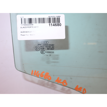 Glace porte ar d occasion AUDI A3 II Phase 1 - 2.0 TDi 140ch