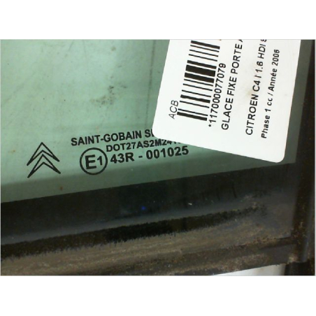 GLACE FIXE PORTE AV G