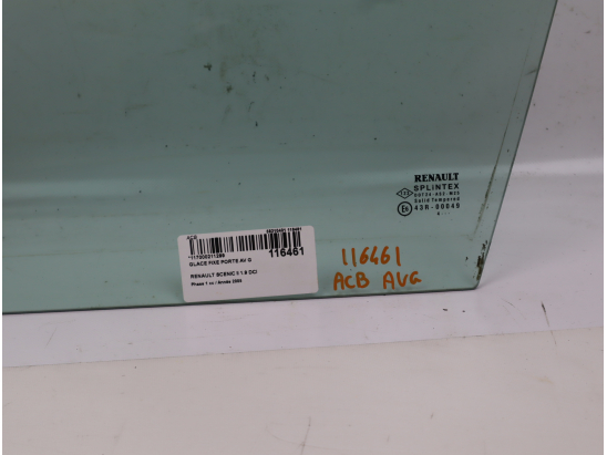 GLACE FIXE PORTE AV G