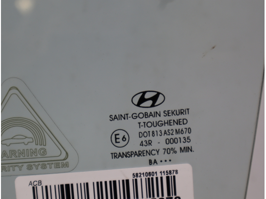 Glace porte av g occasion HYUNDAI I 10 I phase 2 - 1.2i 90ch