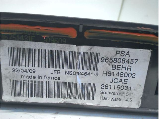 COMMANDE DE CHAUFFAGE