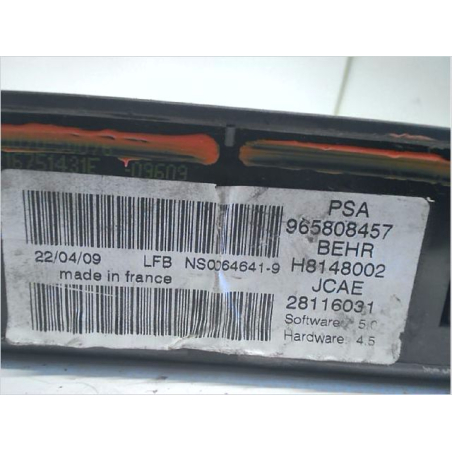 COMMANDE DE CHAUFFAGE