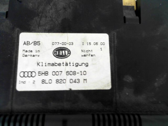 Commande de chauffage occasion AUDI A3 I Phase 1 - 1.8i S3 210ch