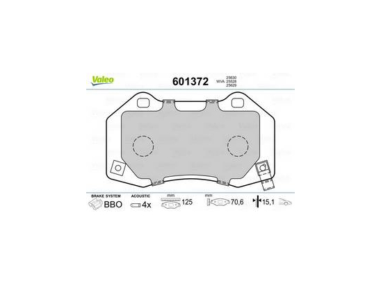 Plaquettes Valeo 601372