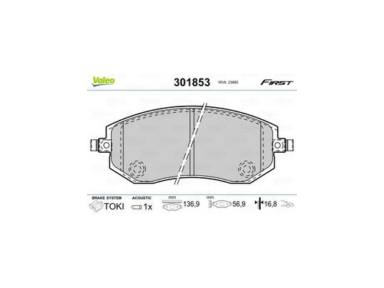 Plaquettes Valeo 301853