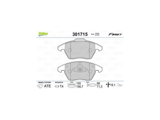 Plaquettes Valeo 301715