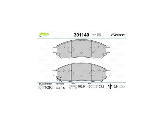 Plaquettes Valeo 301140