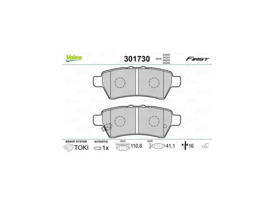 Plaquettes Valeo 301730