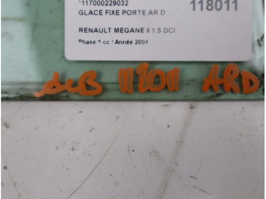 GLACE FIXE PORTE AR D