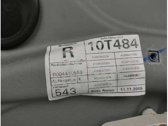 MECANISME+MOTEUR LEVE-GLACE AVD