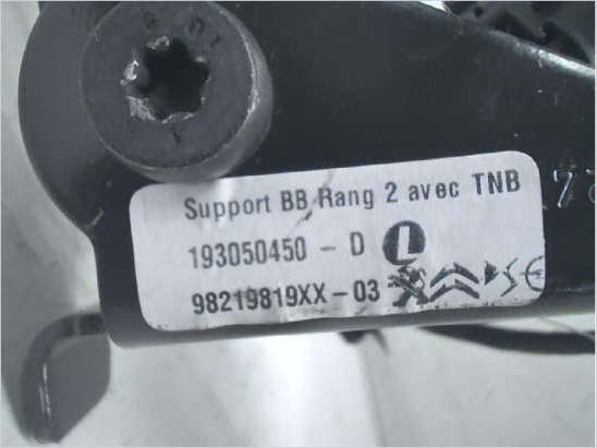 Ancrage ceinture arrière droit occasion PEUGEOT RIFTER Phase 1 - 1.2i PureTech 110ch