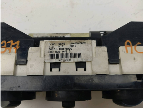 COMMANDE DE CHAUFFAGE