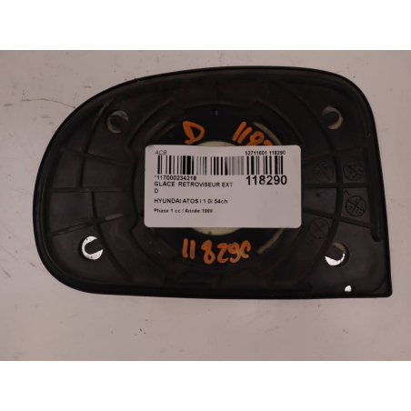 Glace  retroviseur exterieur droit occasion HYUNDAI ATOS I Phase 1 - 1.0i 54ch