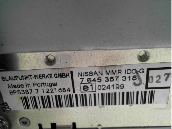 Autoradio occasion NISSAN NOTE I Phase 1 - 1.5 DCI 86ch