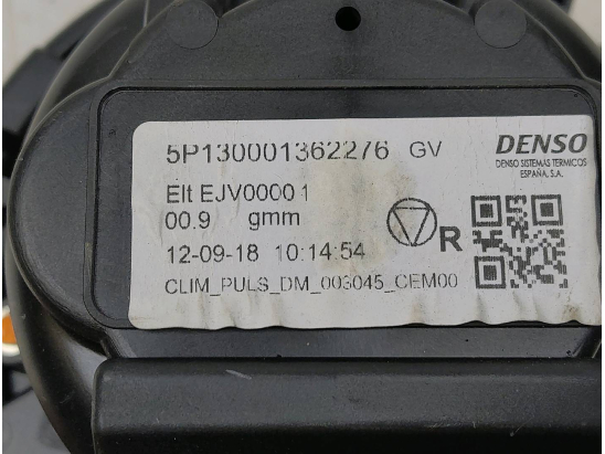 Ventilateur de chauffage occasion CITROEN C4 SPACETOURER Phase 1 - 1.5 BlueHDi 130ch