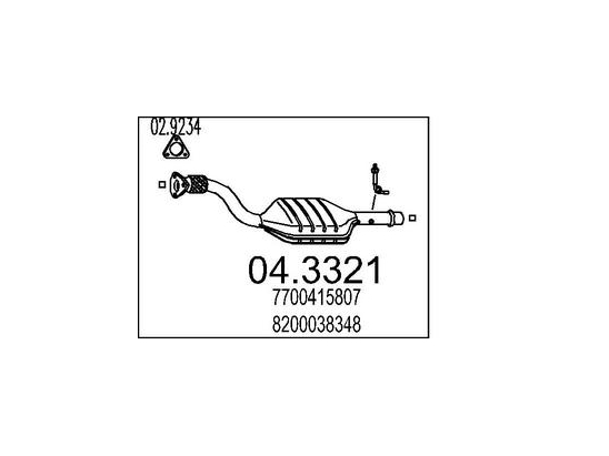 Catalyseur MTS 04.3321