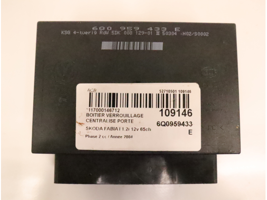 BOITIER VERROUILLAGE CENTRALISE PORTE