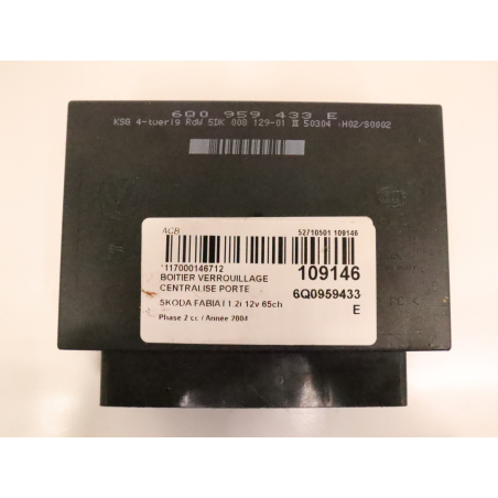 BOITIER VERROUILLAGE CENTRALISE PORTE