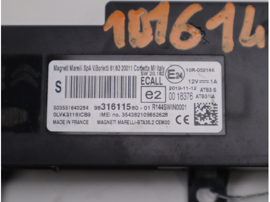 BOITIER BTA LOCALISATION