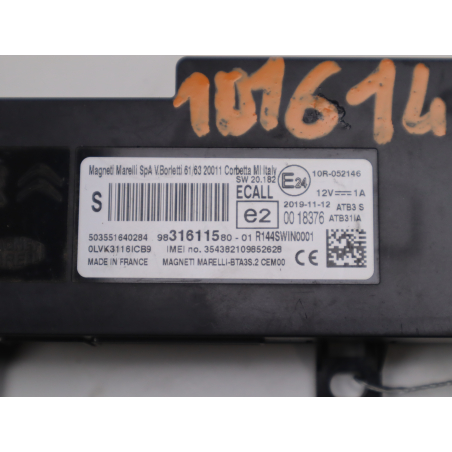 BOITIER BTA LOCALISATION