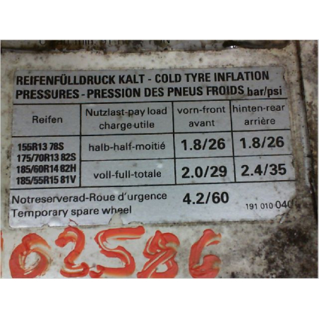 VOLET DE TRAPPE CARBURANT