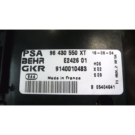 COMMANDE DE CHAUFFAGE