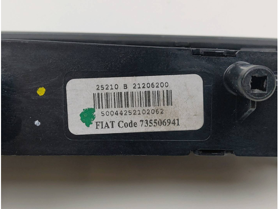 Bouton de warning occasion FIAT PUNTO EVO III Phase 1 - 1.4i GPL 77ch