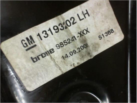 MECANISME+MOTEUR LEVE GLACE AILE ARG