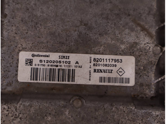 Calculateur moteur occasion RENAULT CLIO CAMPUS II Phase 2 - 1.2i 16v 75ch