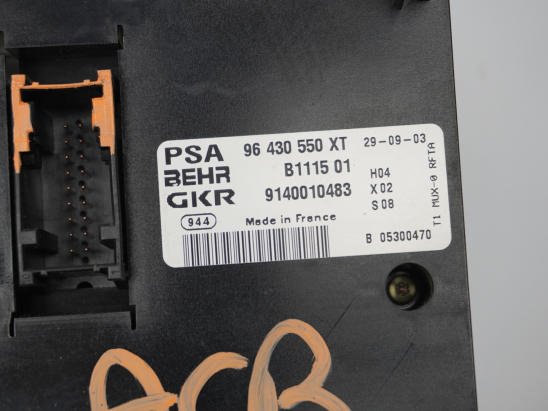 COMMANDE DE CHAUFFAGE