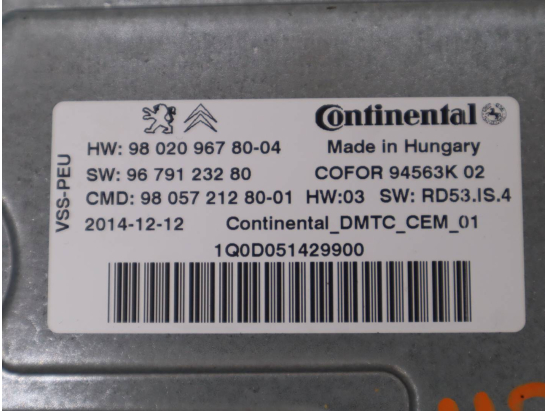 CALCULATEUR START/STOP