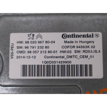 CALCULATEUR START/STOP