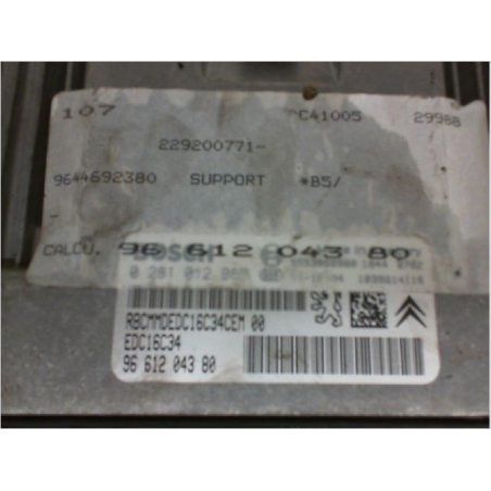 Calculateur moteur occasion CITROEN C4 I Phase 1 - 1.6 HDi 110ch