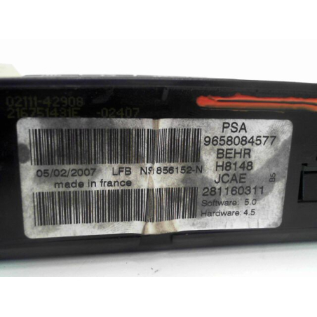 COMMANDE DE CHAUFFAGE