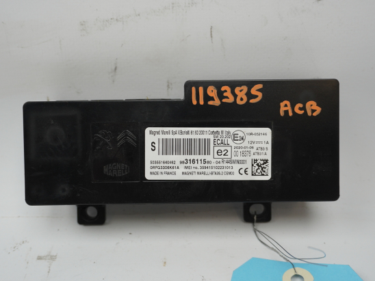 BOITIER BTA LOCALISATION