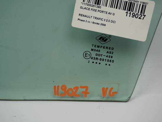 GLACE FIXE PORTE AV G