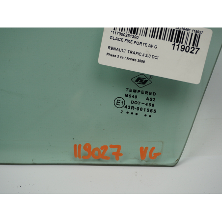 GLACE FIXE PORTE AV G