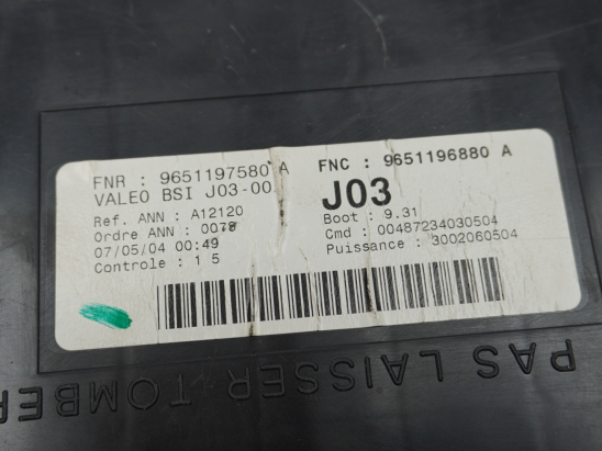 BSI (PLATINE FUSIBLE HABITACLE)