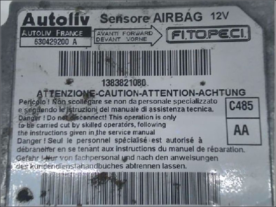 Boitier pyrotechnique occasion CITROEN NEMO Phase 1 - 1.3 HDI 75ch