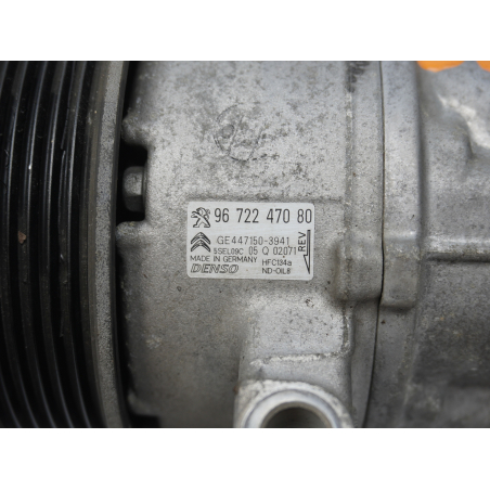 Compresseur air conditionne occasion PEUGEOT 208 Phase 1 - 1.2 VTI 82ch