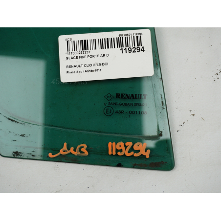 GLACE FIXE PORTE AR D