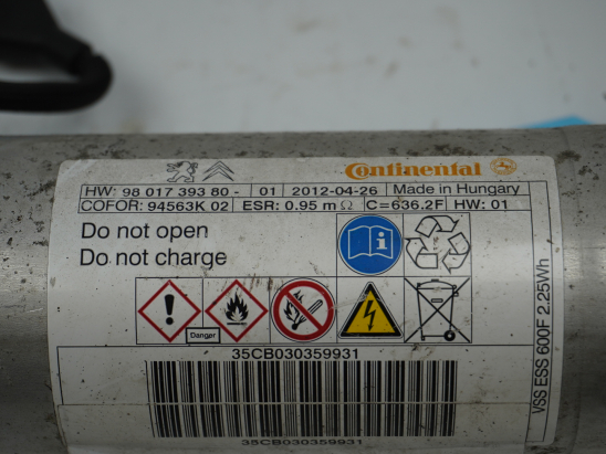 CONDENSATEUR DE START AND STOP