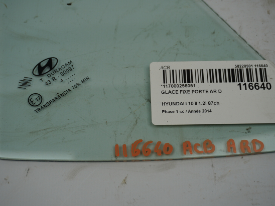 GLACE FIXE PORTE AR D